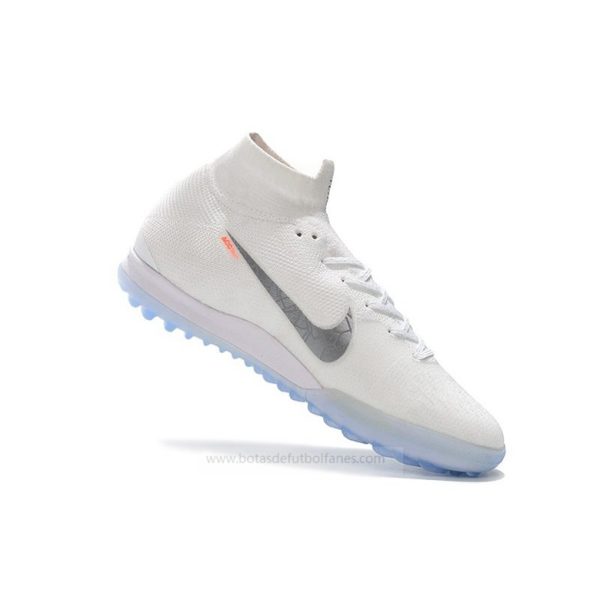 Nike Mercurial SuperflyX Elite TF Blanco Gris